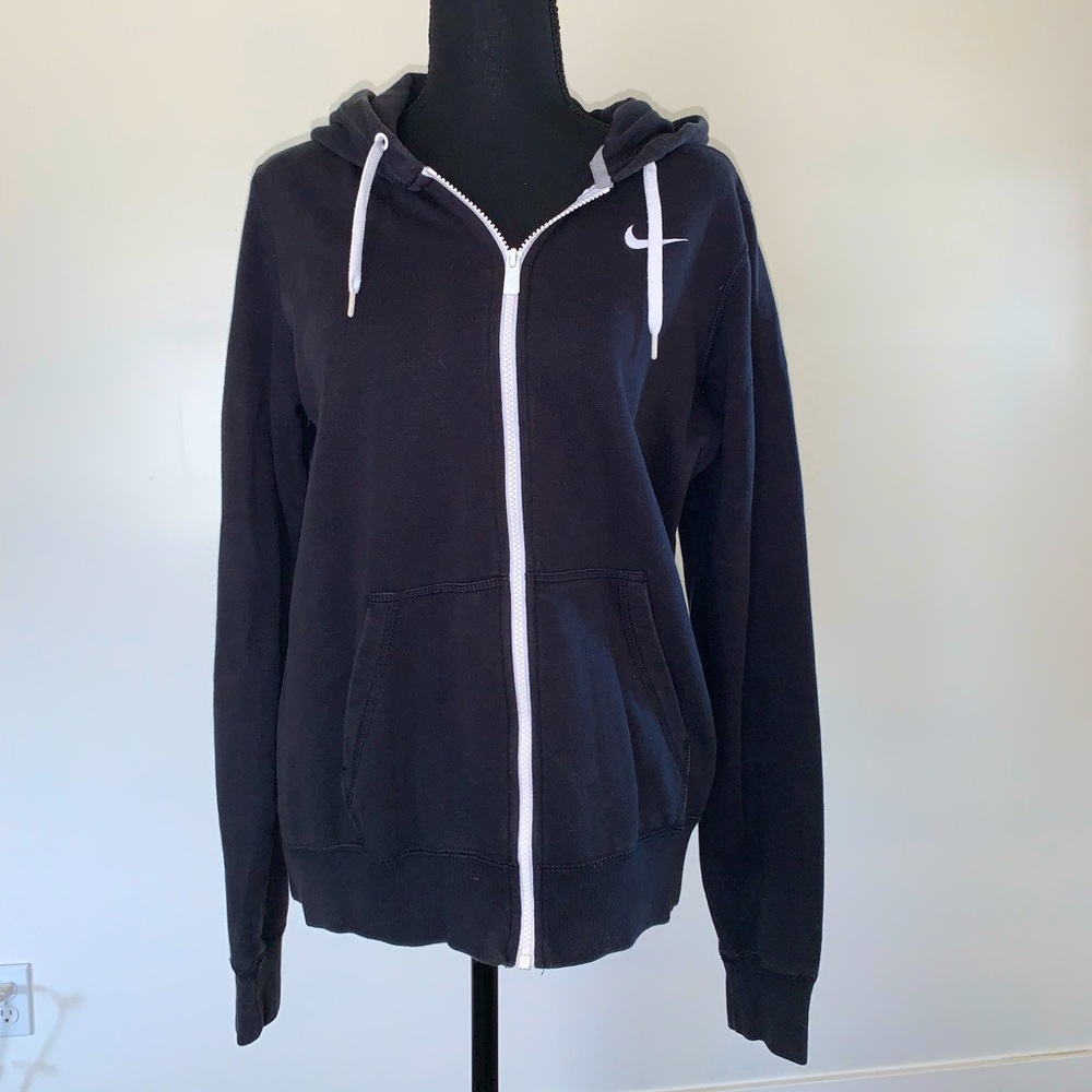Womens Nike zippered hooded sweatshirt